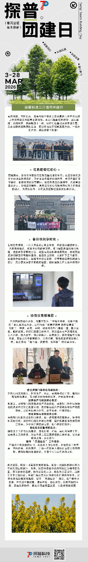 踏春寻红韵 议事聚同心 —— 探普科技二〇二六三月团建行