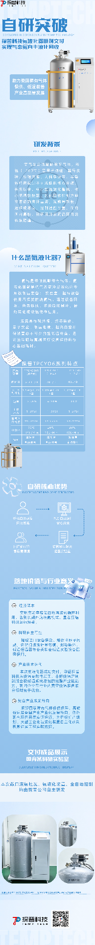 自研突破|探普科技氦液化器顺利交付,实现气态氦自主液化回收